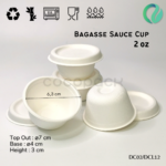 Bagasse Portion Sauce Cup 2 OZ