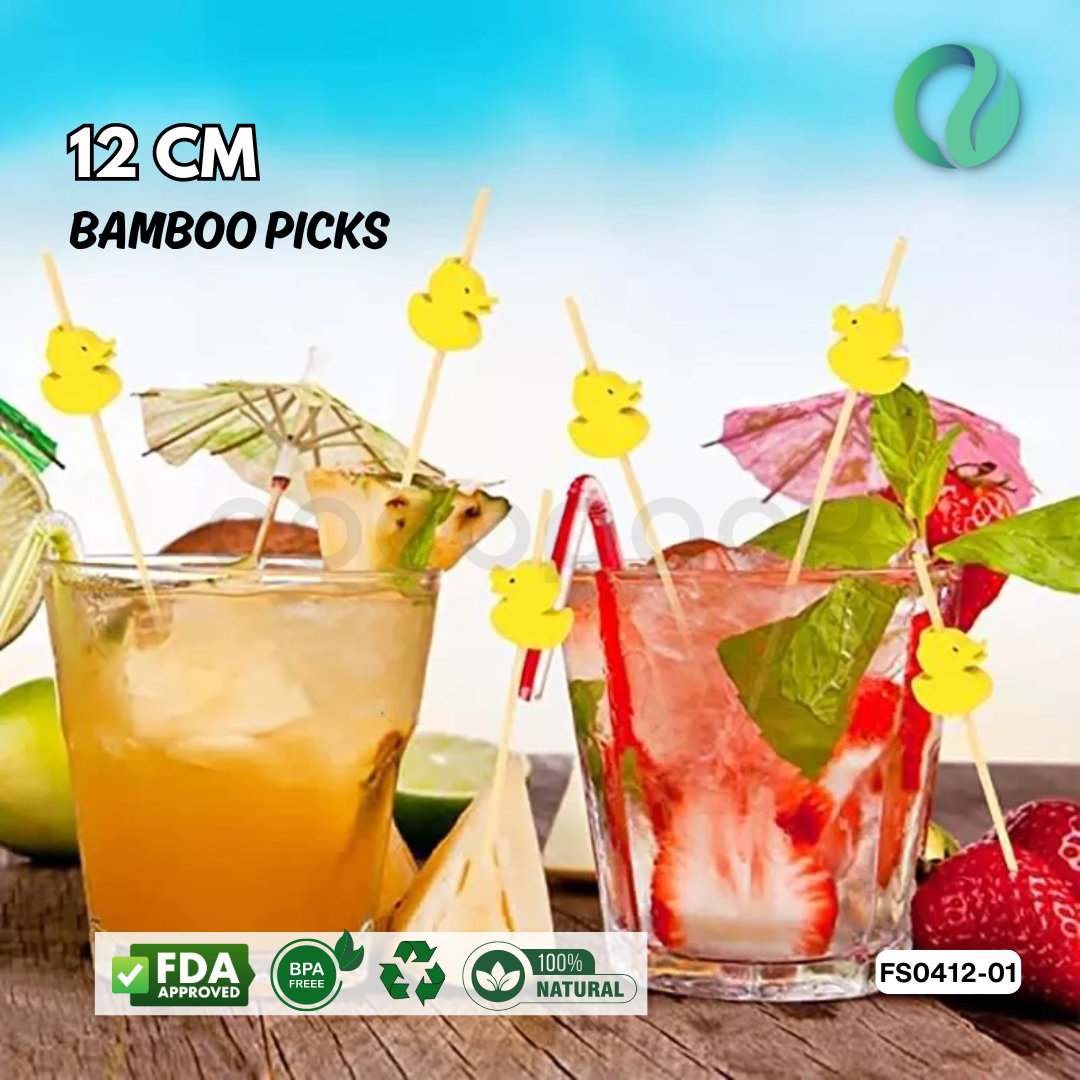 Decorative Festive Bamboo Picks 12cm - Gambar 10