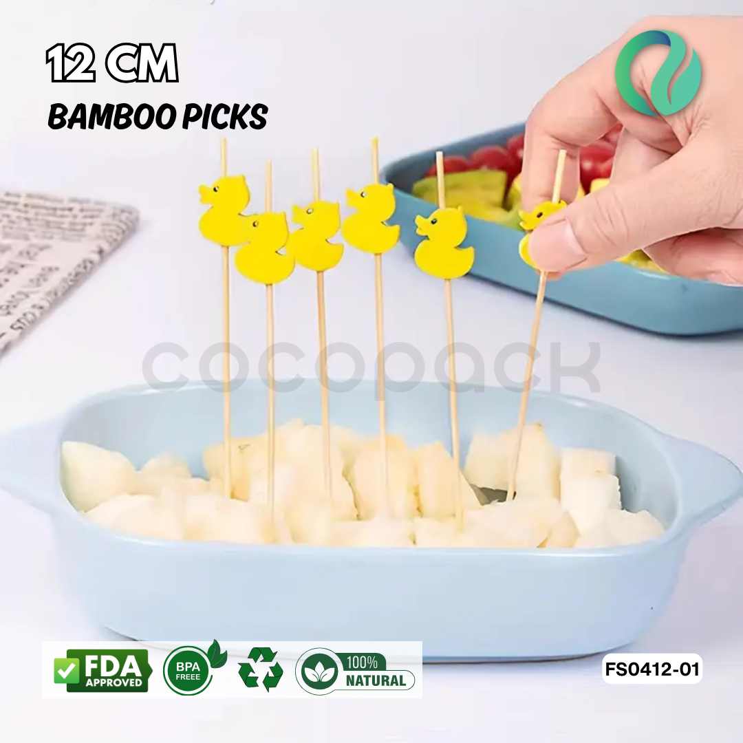 Decorative Festive Bamboo Picks 12cm - Gambar 11