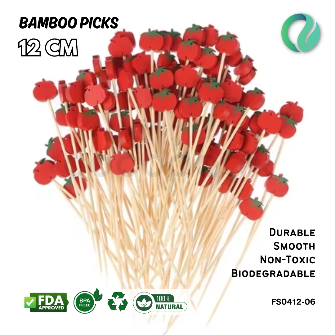 Decorative Festive Bamboo Picks 12cm - Gambar 16