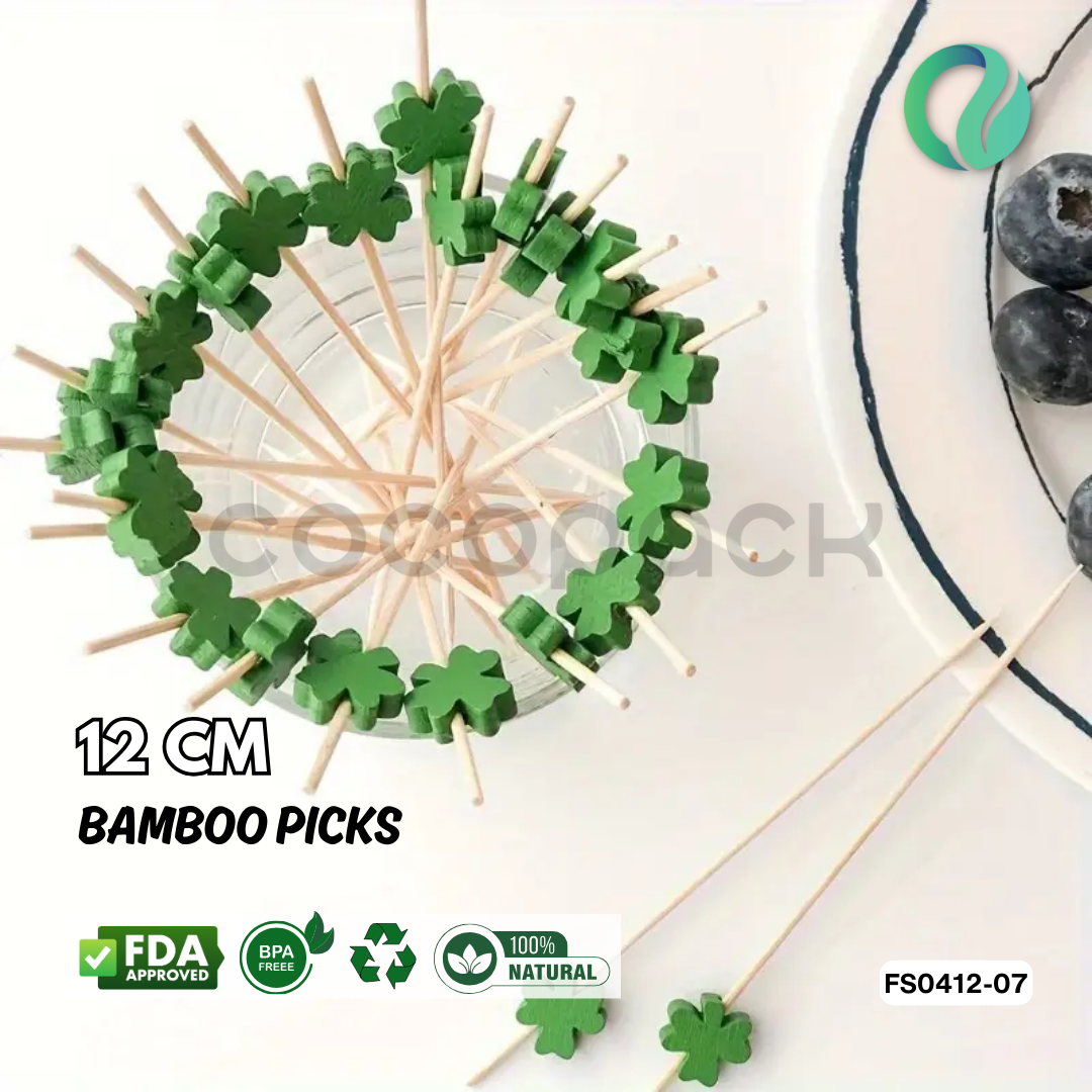 Decorative Festive Bamboo Picks 12cm - Gambar 19