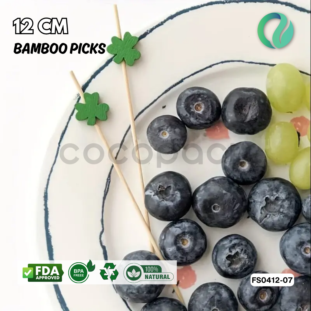 Decorative Festive Bamboo Picks 12cm - Gambar 20