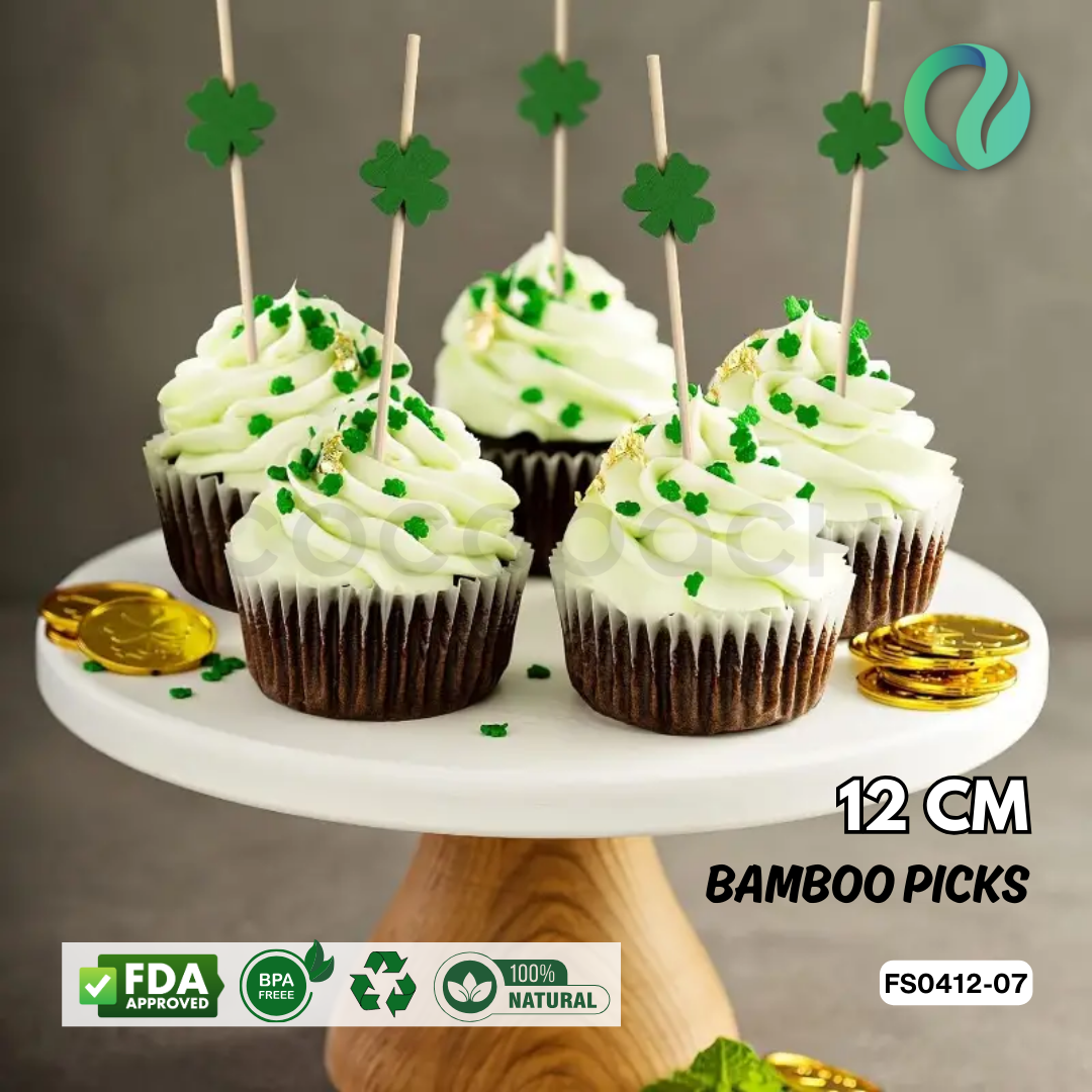 Decorative Festive Bamboo Picks 12cm - Gambar 22