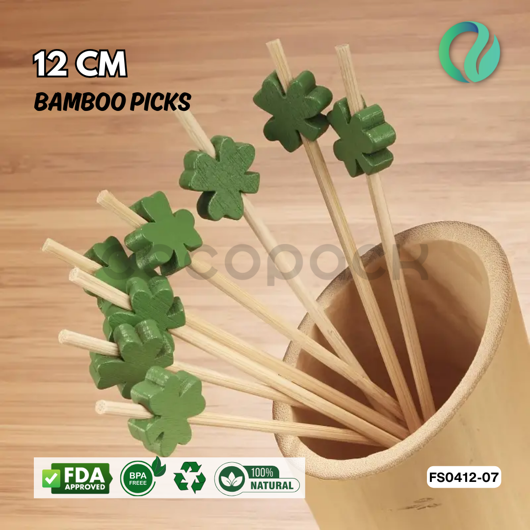 Decorative Festive Bamboo Picks 12cm - Gambar 23