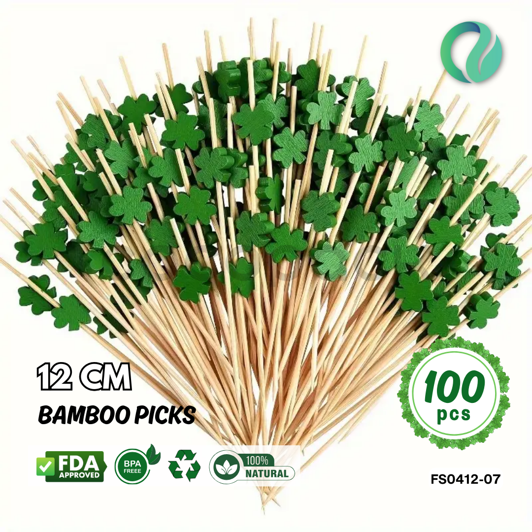 Decorative Festive Bamboo Picks 12cm - Gambar 25