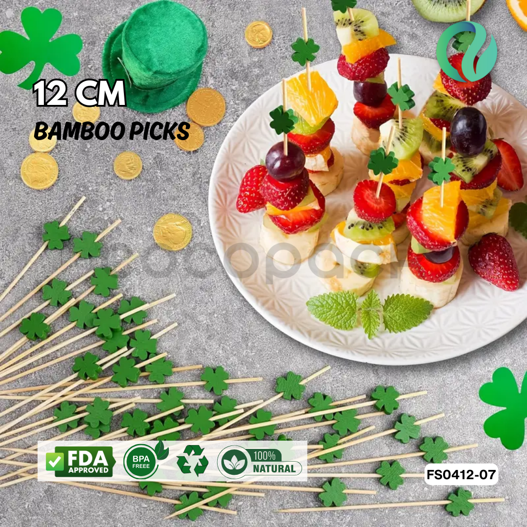 Decorative Festive Bamboo Picks 12cm - Gambar 26