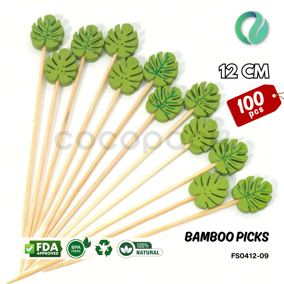 Decorative Hawaii Aloha Bamboo Picks 12cm - Gambar 16
