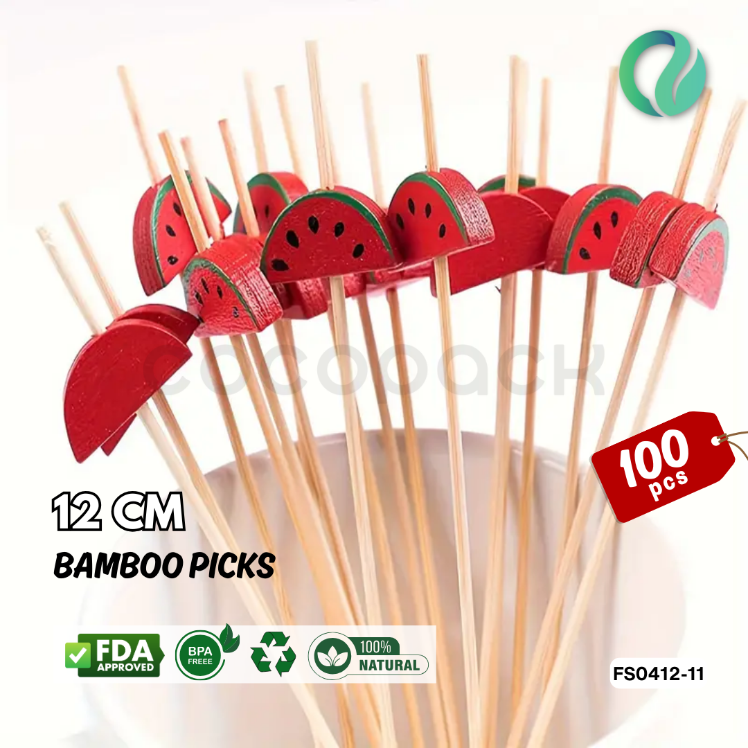 Decorative Hawaii Aloha Bamboo Picks 12cm - Gambar 31