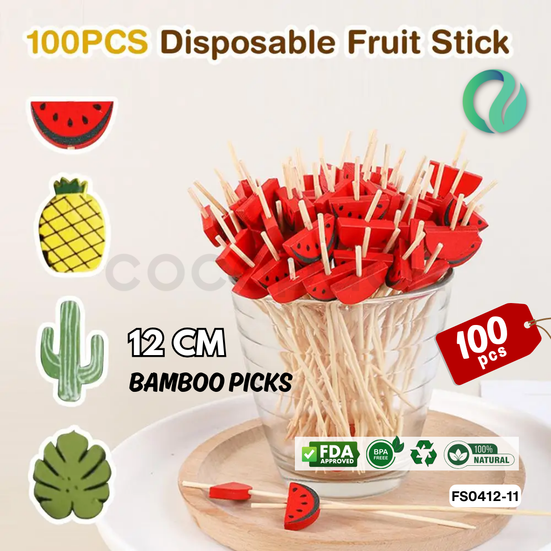 Decorative Hawaii Aloha Bamboo Picks 12cm - Gambar 32
