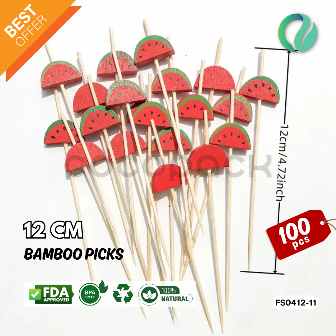 Decorative Hawaii Aloha Bamboo Picks 12cm - Gambar 34