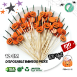 Decorative Halloween Bamboo Picks 12cm