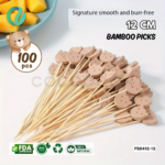 Decorative Festive Bamboo Picks 12cm