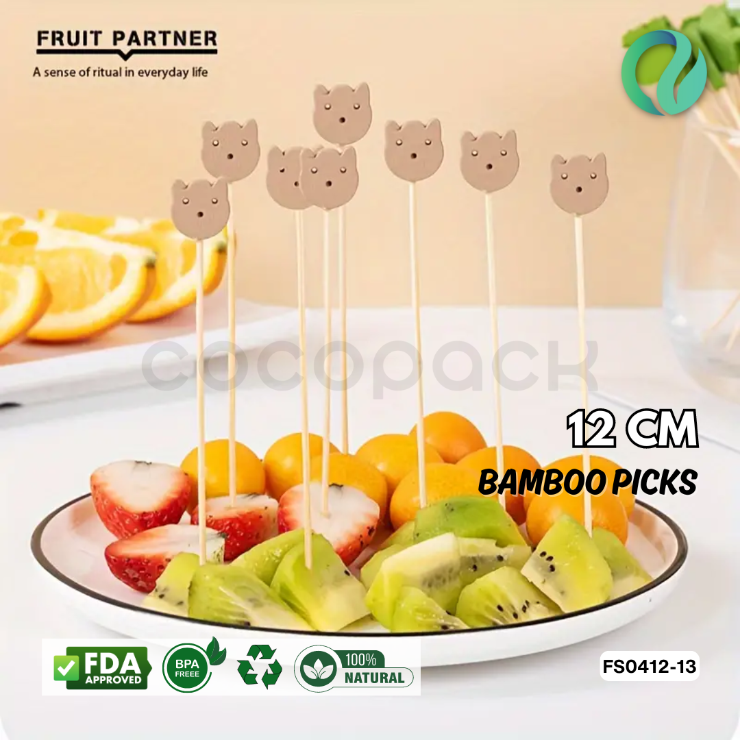 Decorative Festive Bamboo Picks 12cm - Gambar 38