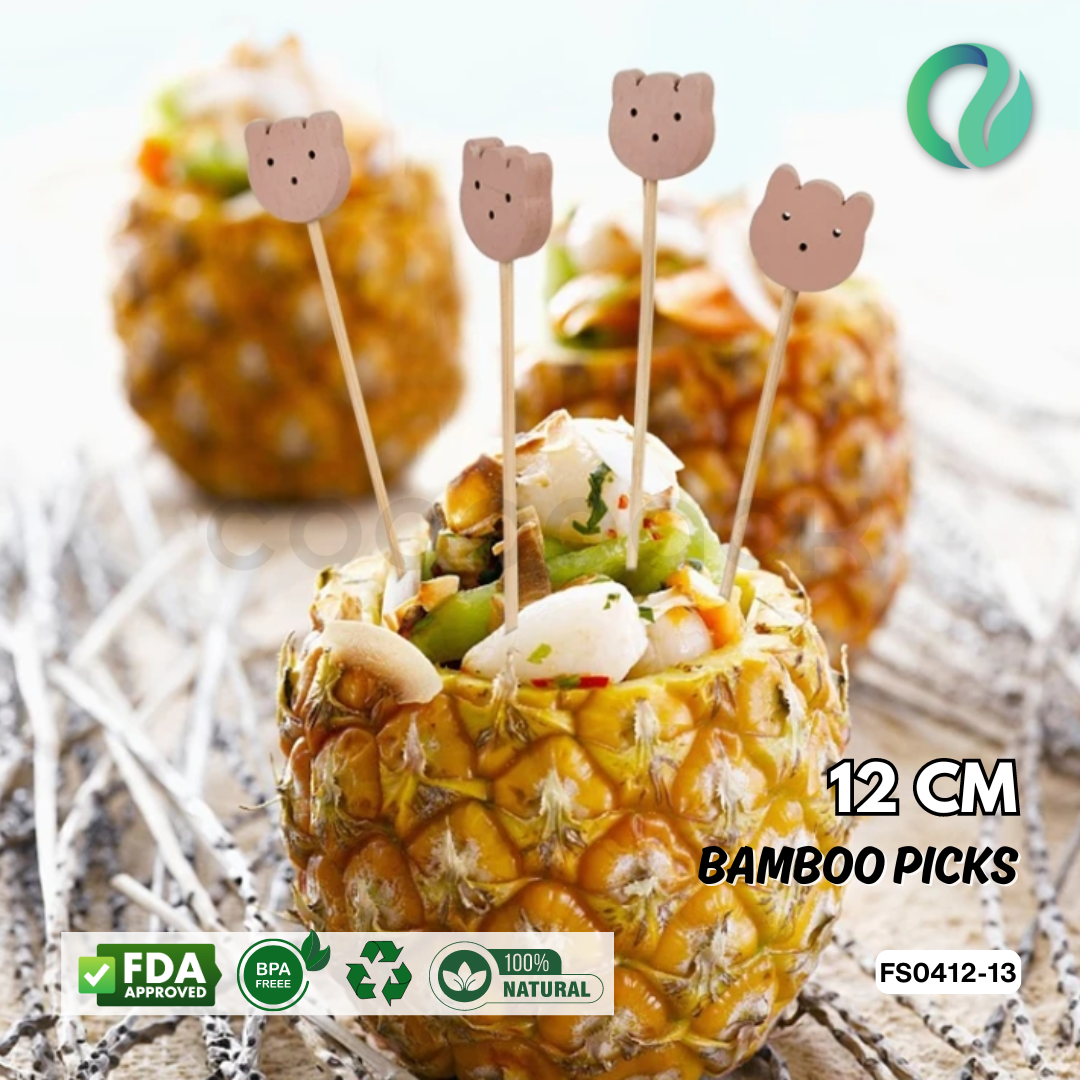 Decorative Festive Bamboo Picks 12cm - Gambar 39