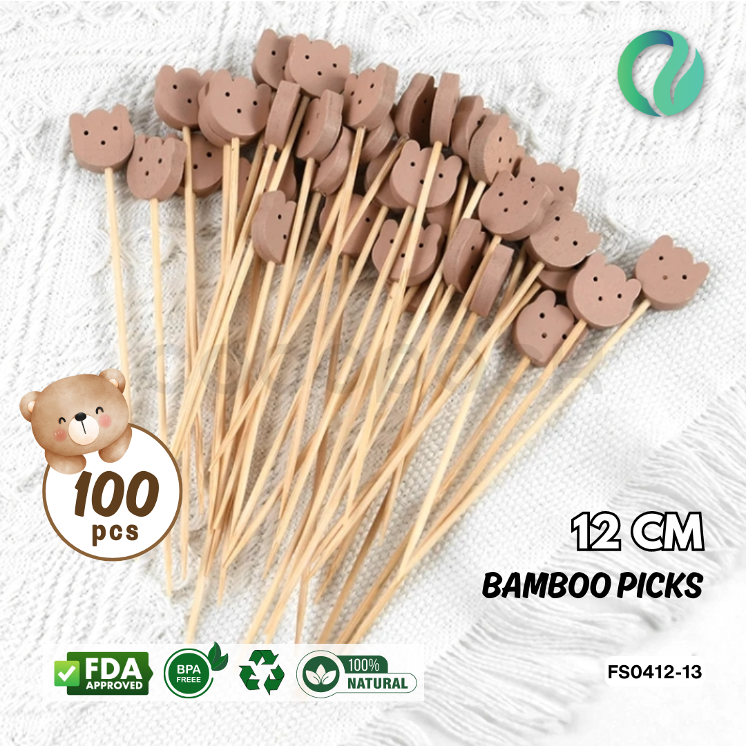 Decorative Festive Bamboo Picks 12cm - Gambar 28