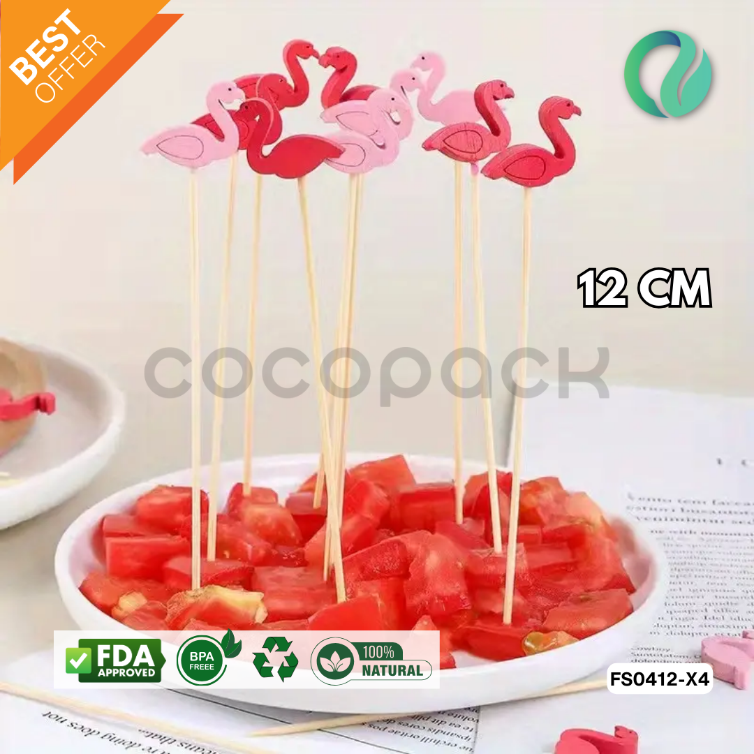 Decorative Hawaii Aloha Bamboo Picks 12cm - Gambar 43