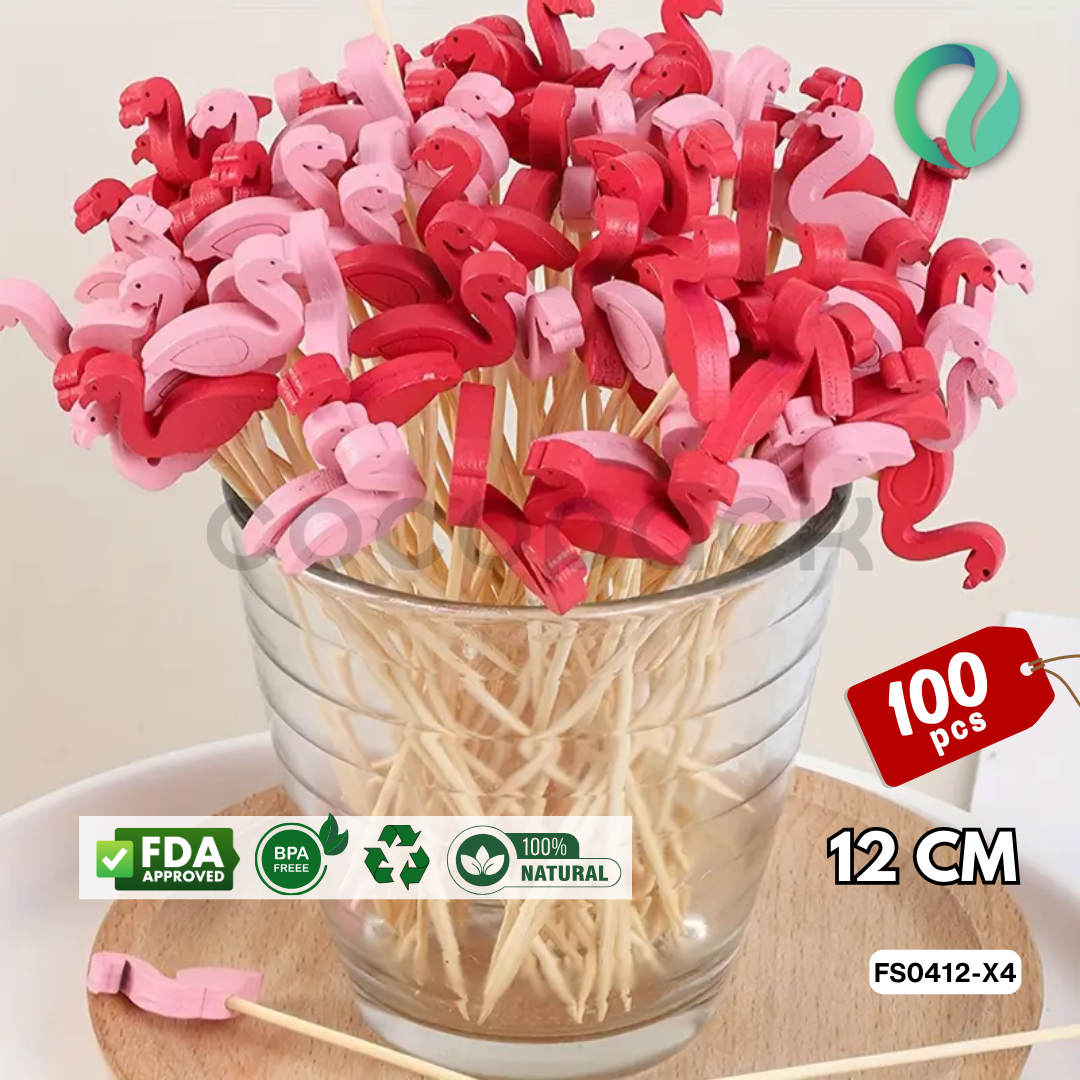 Decorative Hawaii Aloha Bamboo Picks 12cm - Gambar 39