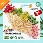 Decorative Hawaii Aloha Bamboo Picks 12cm
