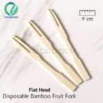 Bamboo Fruit Fork - Flat Head
