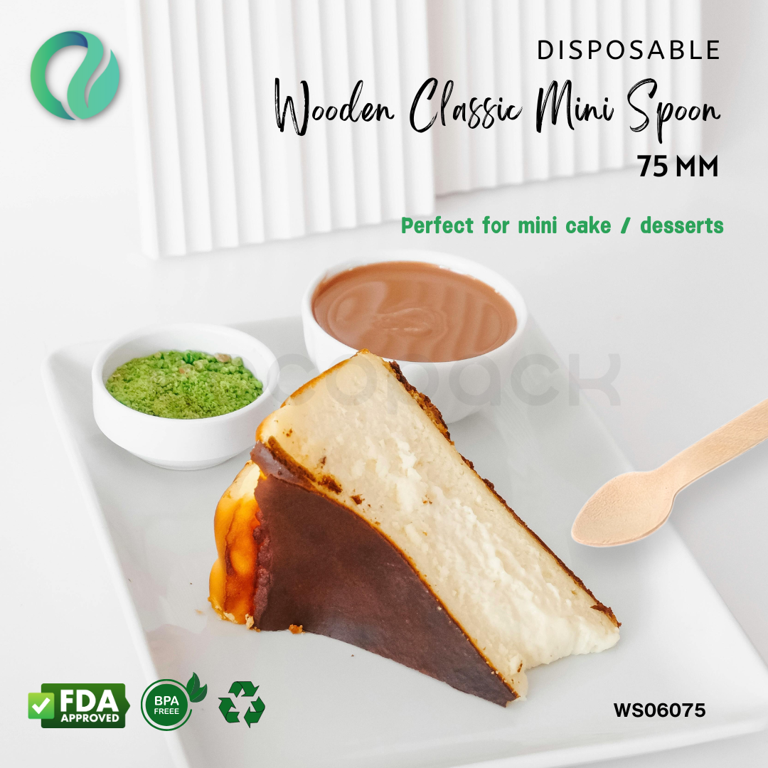 Disposable Wooden Mini Spoon 7,5 cm - Gambar 7
