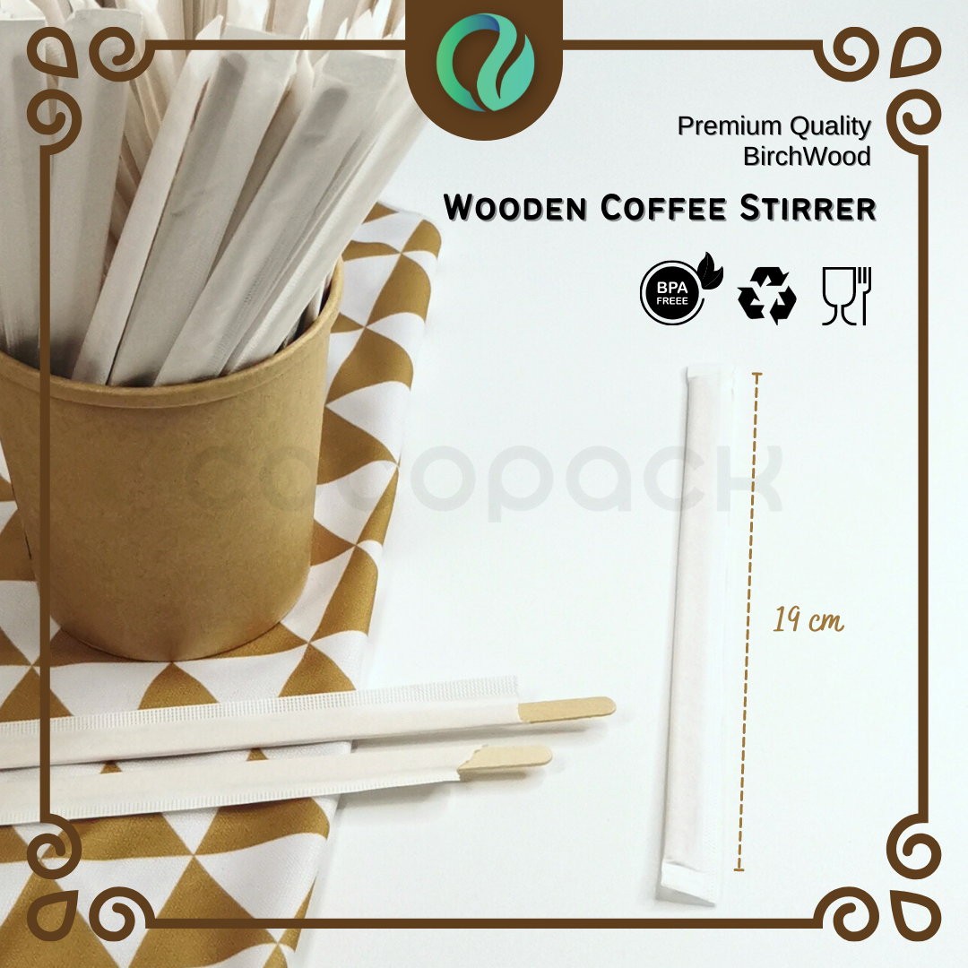 Wooden Coffee Stirrer 18-19 cm